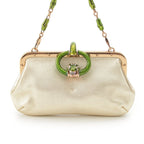 Gucci Short Sleeve Tom Ford Era Dionysus Leather Bamboo Chain Clutch Eveningbag — view 2