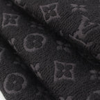 Louis Vuitton Monogram Classic Wool Scarf Noir — view 6
