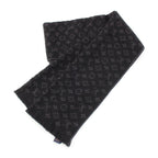 Louis Vuitton Monogram Classic Wool Scarf Noir