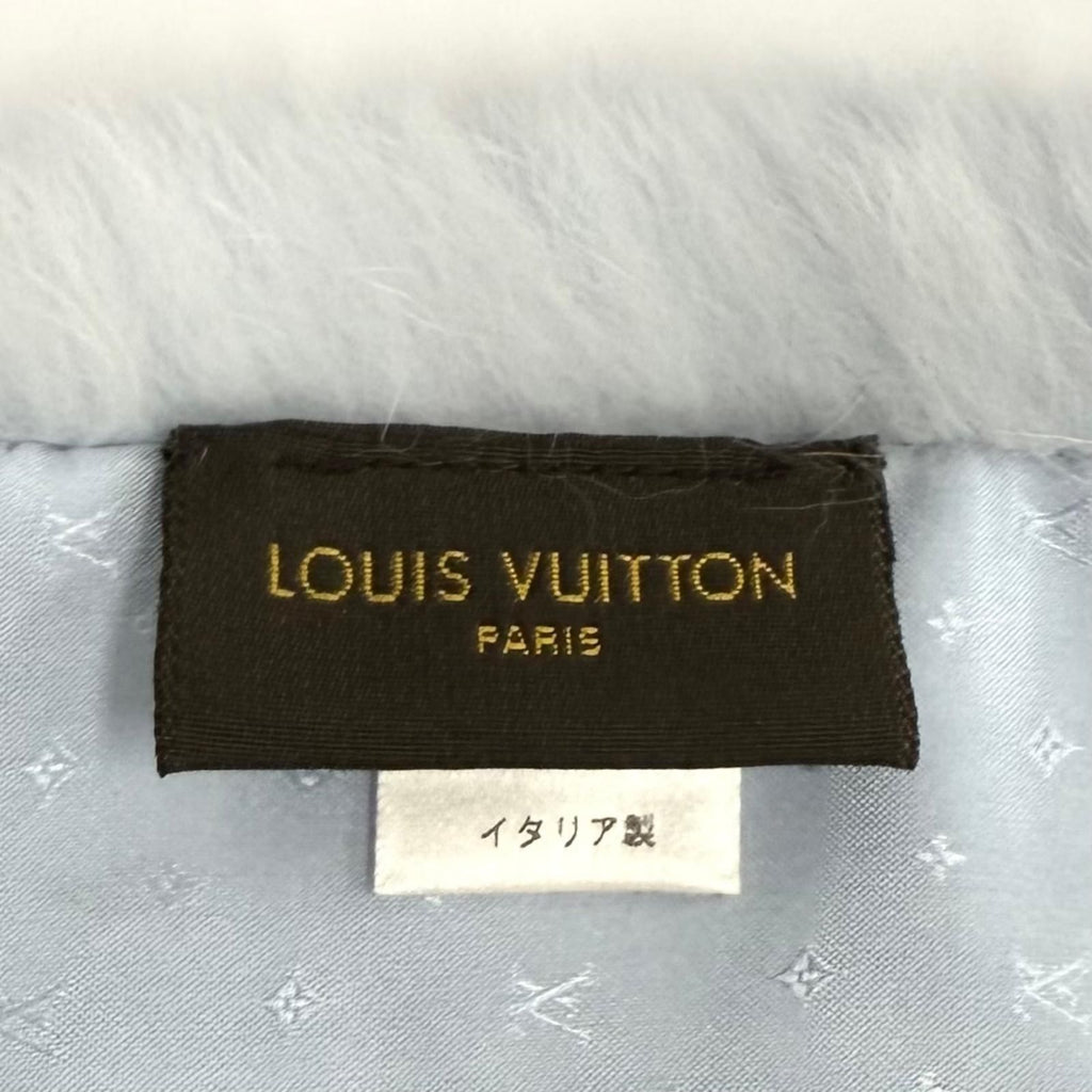 Louis Vuitton Echarpe Rainbow Stripes Rex Rabbit Lining Silk 100% LV Logo Scarf — view 6