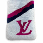 Louis Vuitton Echarpe Rainbow Stripes Rex Rabbit Lining Silk 100% LV Logo Scarf — view 5