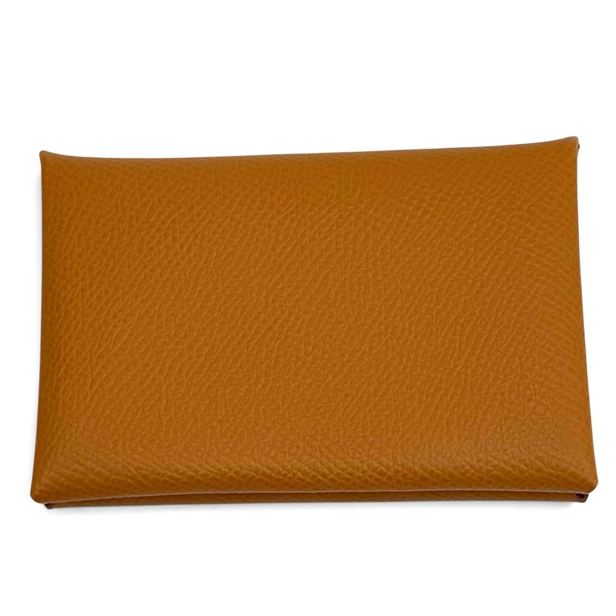 Hermes Calvi Gold Veau Epsom Silver Card Case Business — view 3