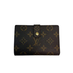 Louis Vuitton Portefeuille Viennois Monogram Bifold Wallet Canvas Brown