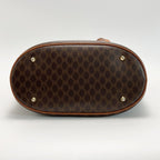 Celine Macadam Pattern Tote Bag Brown Leather — view 2