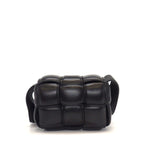 Bottega Veneta Shoulder Bag Candy Padded Cassette Black Lambskin Gold — view 2