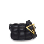 Bottega Veneta Shoulder Bag Candy Padded Cassette Black Lambskin Gold