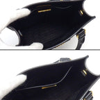Prada Shoulder Bag Vertical Black Saffiano Leather Gold — view 5