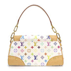 Louis Vuitton Shoulder Bag Beverly MM Blanc Monogram Multicolor Leather Gold — view 2