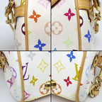 Louis Vuitton Shoulder Bag Beverly MM Blanc Monogram Multicolor Leather Gold — view 8
