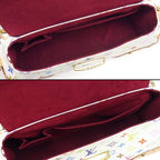 Louis Vuitton Shoulder Bag Beverly MM Blanc Monogram Multicolor Leather Gold — view 5