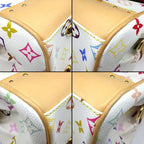 Louis Vuitton Shoulder Bag Beverly MM Blanc Monogram Multicolor Leather Gold — view 7