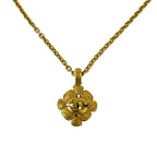 Chanel With Rice 96A CC Logo Clover Pendant Gold — view 5