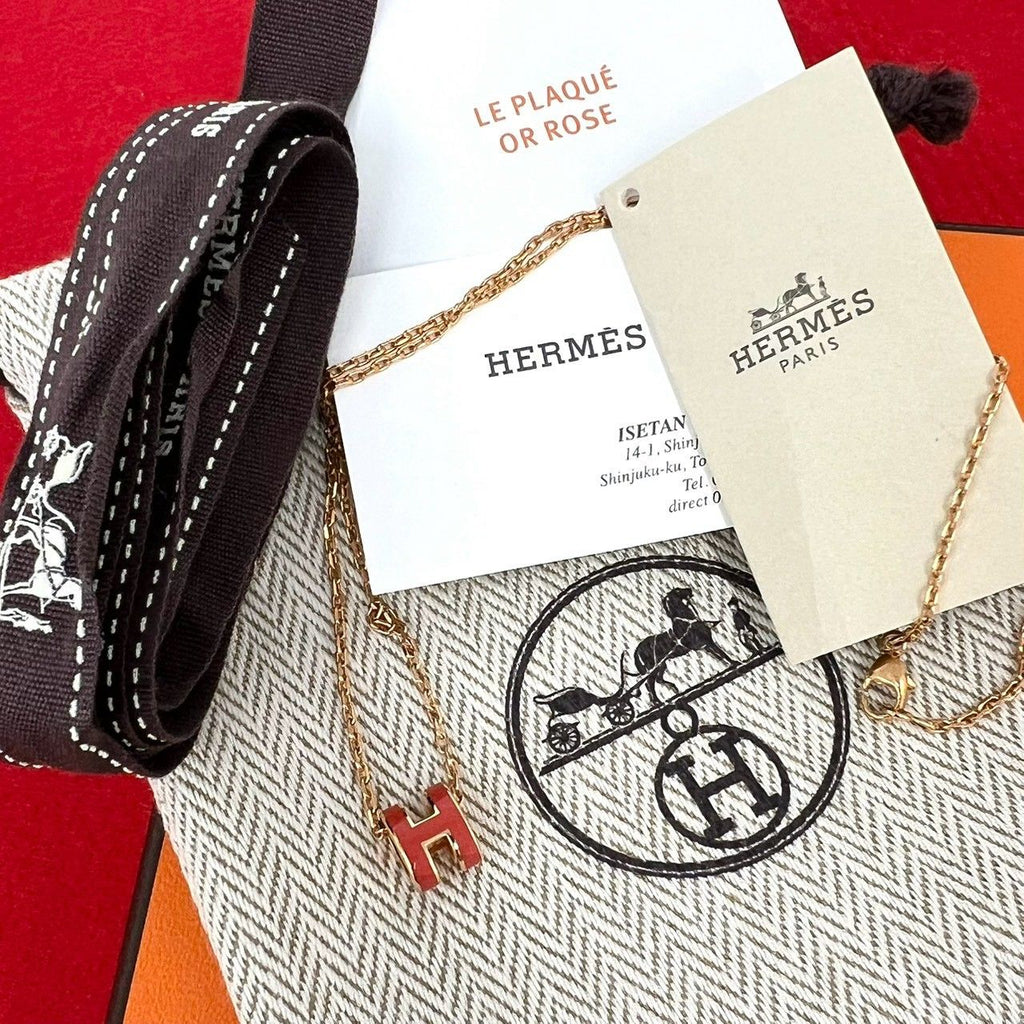 Hermes Mini Pop H Pendant New Capucines Gold