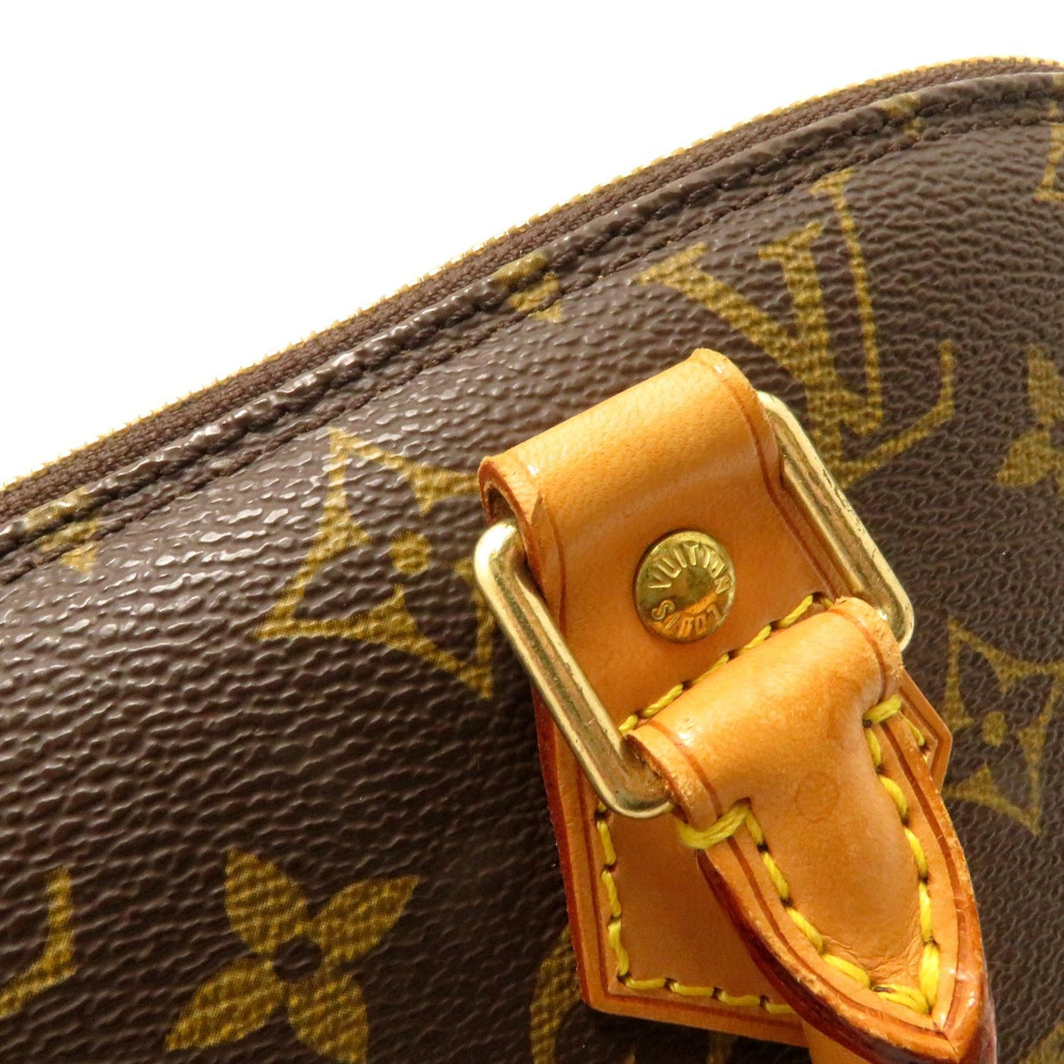 Louis Vuitton Alma Monogram Handbag Canvas Brown — view 8