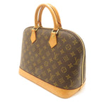 Louis Vuitton Alma Monogram Handbag Canvas Brown — view 2