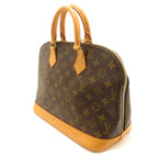 Louis Vuitton Alma Monogram Handbag Canvas Brown — view 2
