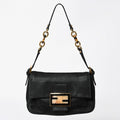 Fendi Shoulder Bag uette Black Gold