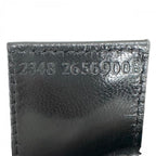 Fendi Shoulder Bag Mamma Baguette FF Logo 2348 Cotton Jersey Black Silver — view 7