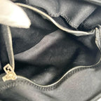 Fendi Shoulder Bag Mamma Baguette FF Logo Cotton Jersey Black Silver — view 5