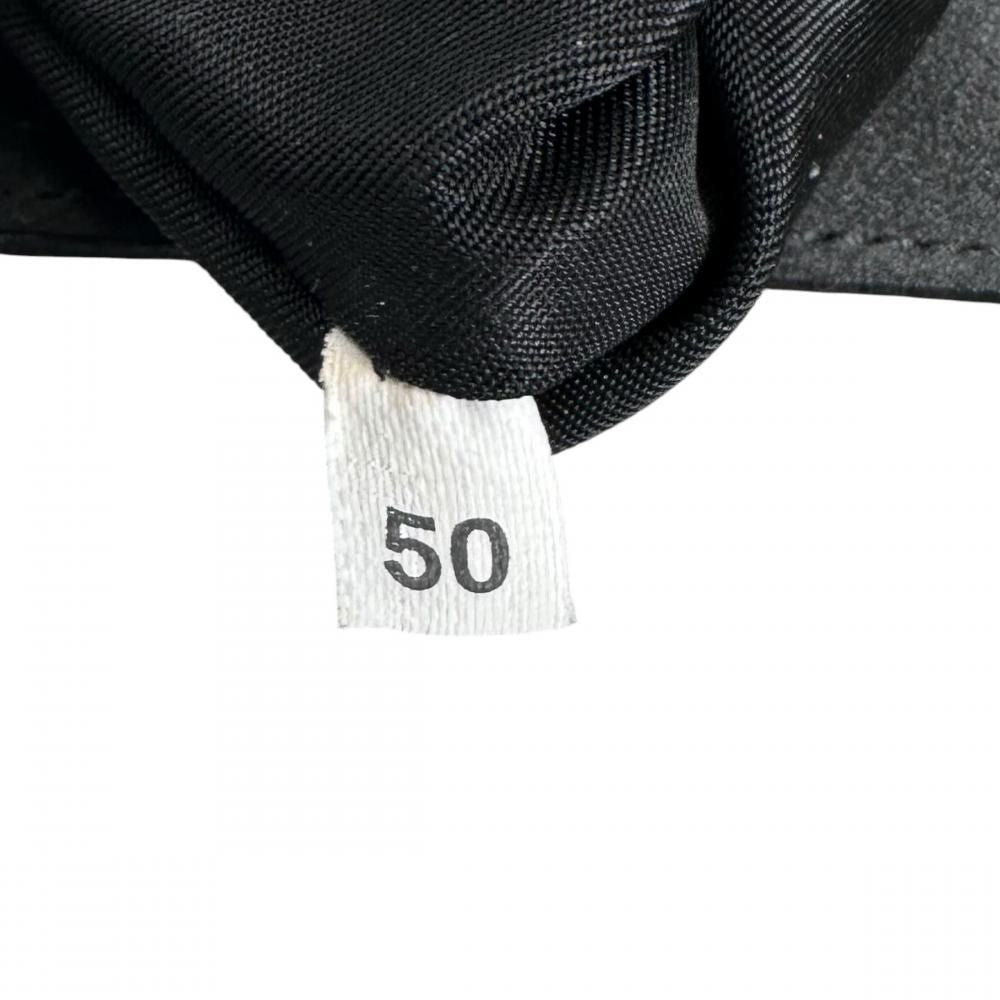 Prada Handbag Clear Hand Triangle Logo Vintage Nylon Black Silver — view 7