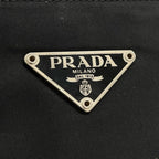 Prada Handbag Tessuto Nylon Leather Black Silver — view 6