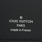 Louis Vuitton Card Case Monogram Eclipse Pocket Organizer Black Gray — view 5