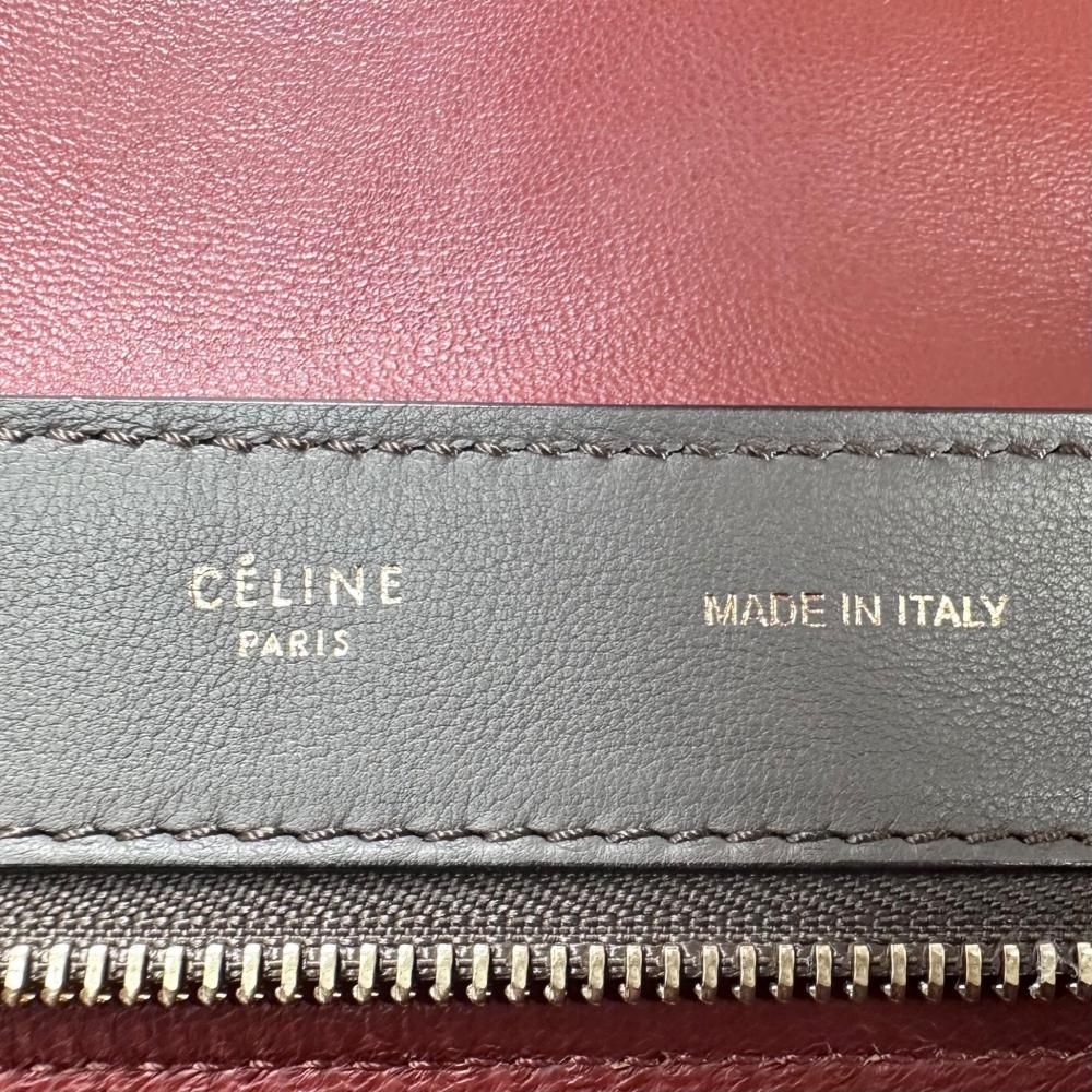 Celine 2-Way Side Wing Trapeze Medium Shoulder Bag Crossbody Bicolor Smooth — view 4