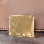 Celine 2-Way Side Wing Trapeze Medium Shoulder Bag Crossbody Bicolor Smooth — view 5