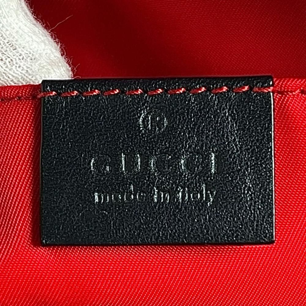 Gucci Handbag Multi Pocket Leather GG Wool Red Blue Silver — view 5
