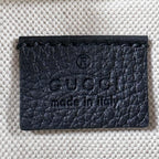 Gucci Belt Bag Sherry Line Logo Print Waist Pouch Crossbody Leather Black — view 5