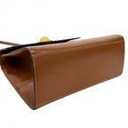 Celine 2-Way Vintage Shoulder Bag Leather Brown Gold — view 3