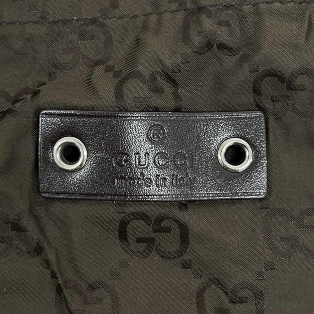 Gucci Tote Bag Bear Eco Nylon Brown — view 6