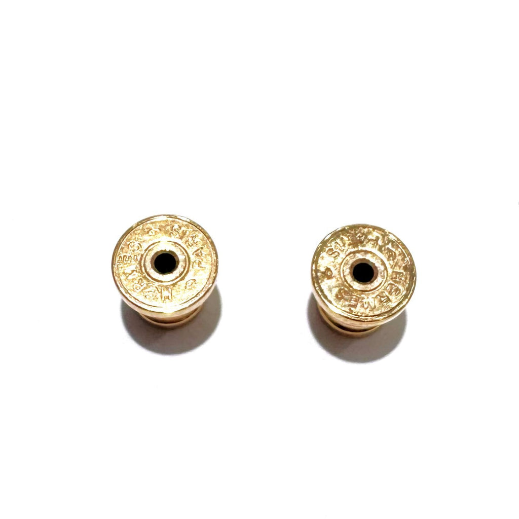 Hermes Mini Maillon Earrings Brown Glace Pggp — view 4