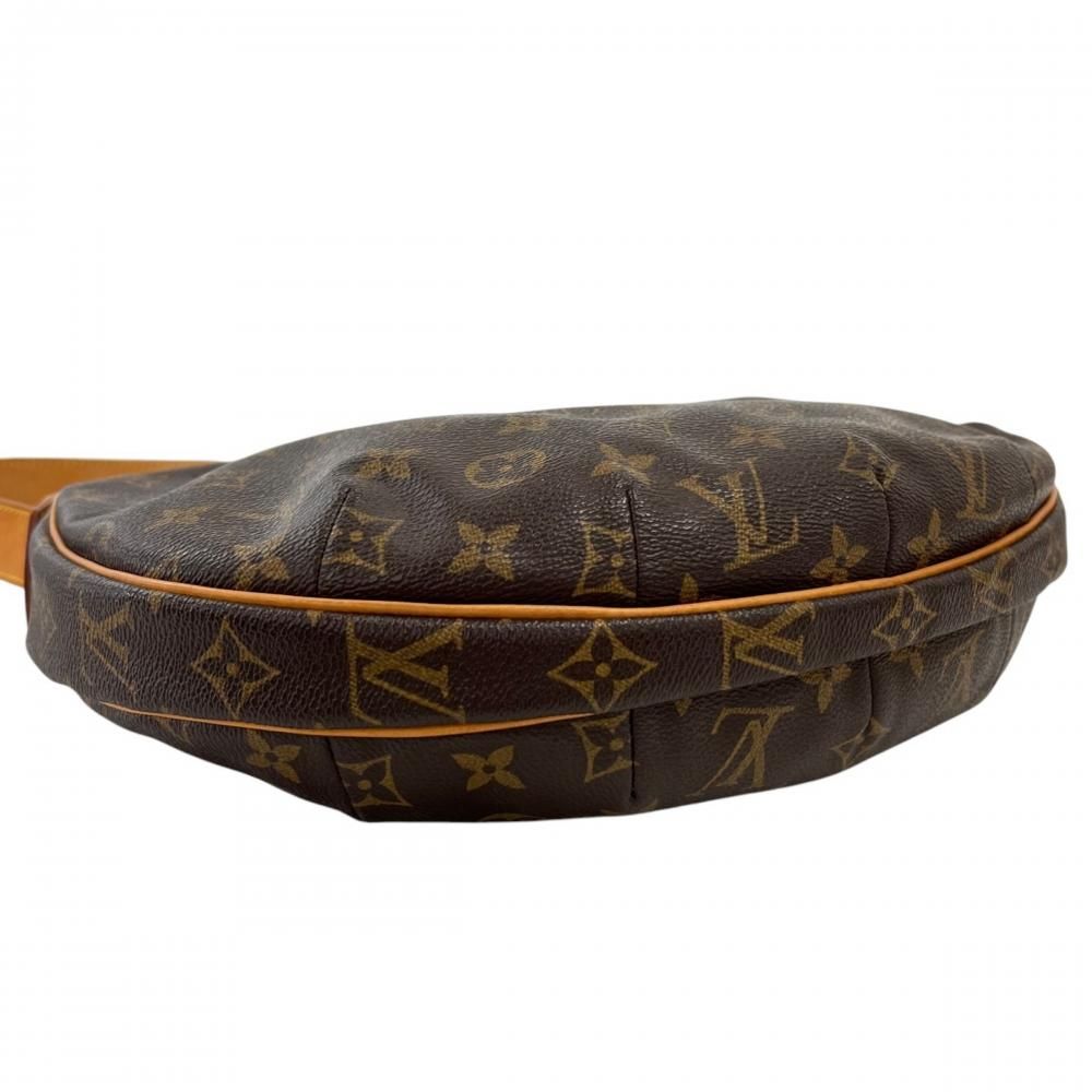 Louis Vuitton Shoulder Bag Croissant MM Monogram Canvas Brown Gold — view 3