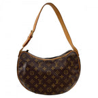 Louis Vuitton Shoulder Bag Croissant MM Monogram Canvas Brown Gold — view 2