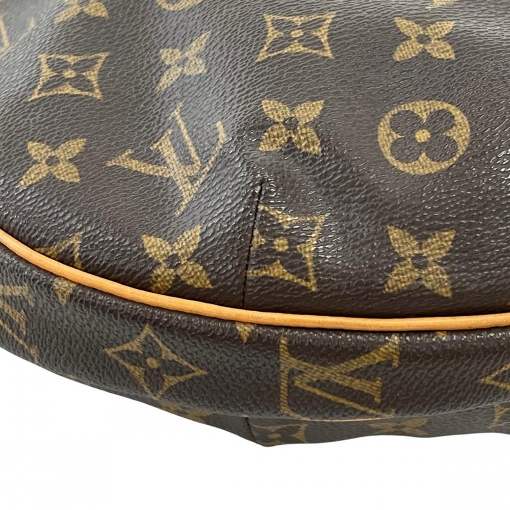 Louis Vuitton Shoulder Bag Croissant MM Monogram Canvas Brown Gold — view 7