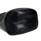 Celine Shoulder Bag Vintage Hobo Calfskin Black Gold — view 3