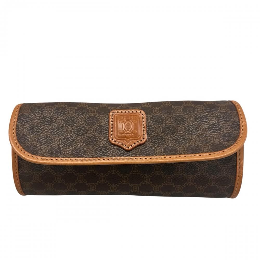 Celine Pouch Macadam Multi Brown Gold