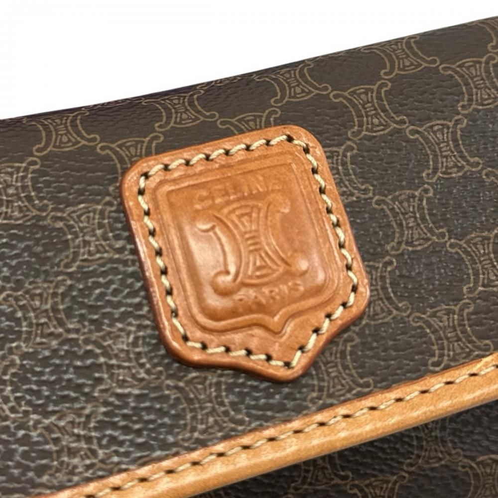 Celine Pouch Macadam Multi Brown Gold — view 7