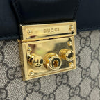 Gucci Backpack Padlock 2-Way GG Supreme Canvas Leather Multicolor Gold — view 5