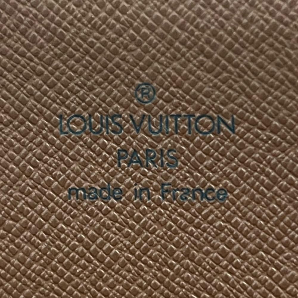 Louis Vuitton Clutch Monogram Poche Document Second Canvas Brown Gold — view 4