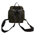 Prada Backpack Tessuto Nylon Leather Khaki Silver — view 2