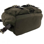 Prada Backpack Tessuto Nylon Leather Khaki Silver — view 3