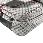 Celine Shoulder Bag Macadam Crossbody Canvas Gray Silver — view 7