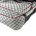 Celine Shoulder Bag Macadam Crossbody Canvas Gray Silver — view 8