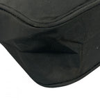 Prada Handbag Tessuto Triangle Logo Nylon Black Silver — view 8