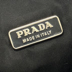 Prada Handbag Tessuto Triangle Logo Nylon Black Silver — view 6
