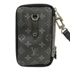 Louis Vuitton Shoulder Bag Monogram Eclipse Double Phone Pouch Card Case — view 2