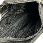 Prada Tote Bag Tessuto Triangle Logo Nylon Black Silver — view 4