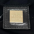 Fendi Handbag Jersey Black Silver — view 5